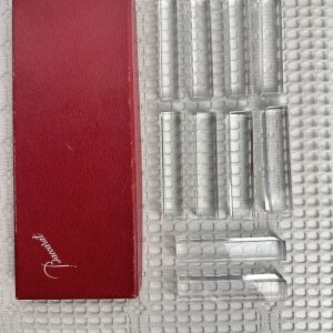 10 repose-couteaux en cristal Baccarat
