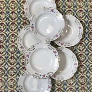 Lot 7 assiettes Sarreguemines BEARN