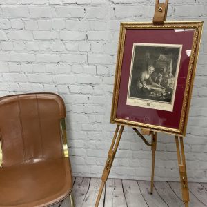 Tableau lithographie Le Hachis d&rsquo;Oignons vintage Duc de Choiseul