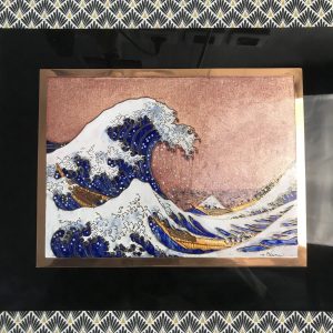 Tableau « La vague » signé M. Blanc